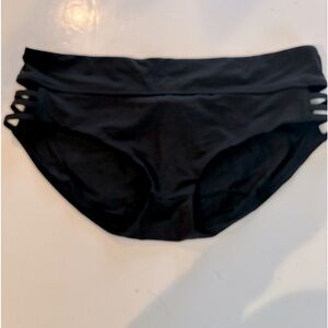 CALIA Black Side Strap BIKINI BOTTOMS M